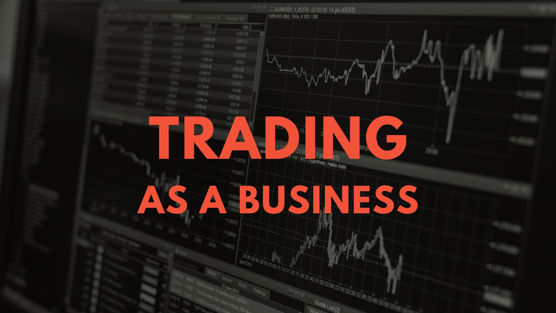 Trading as a business